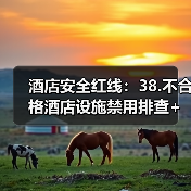 酒店安全红线:38.不合格酒店设施禁用排查+核心安全指标检测一体化作业如何落地(图2) 酒店安全红线:38.不合格酒店设施禁用排查+核心安全指标检测一体化作业如何落地(图2)