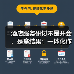 酒店服务研讨不是开会，是拿结果：一体化作业如何扎实落地？（图4）