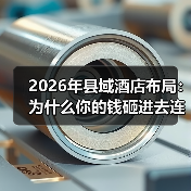 2026年县域酒店布局：为什么你的钱砸进去连个水花都没有（图3）
