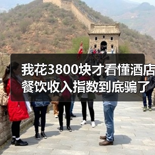 我花3800块才看懂酒店餐饮收入指数到底骗了多少人(图1) 我花3800块才看懂酒店餐饮收入指数到底骗了多少人(图1)