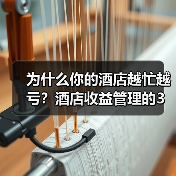 为什么你的酒店越忙越亏?酒店收益管理的3个坑(图2) 为什么你的酒店越忙越亏?酒店收益管理的3个坑(图2)