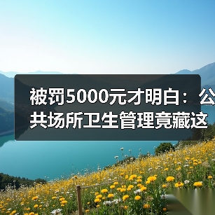 被罚5000元才明白:公共场所卫生管理竟藏这些“潜规则(图4) 被罚5000元才明白:公共场所卫生管理竟藏这些“潜规则(图4)