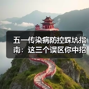 五一传染病防控踩坑指南：这三个误区你中招了吗？（图1）