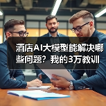酒店AI大模型能解决哪些问题？我的3万教训与TCL方案对比（图3）