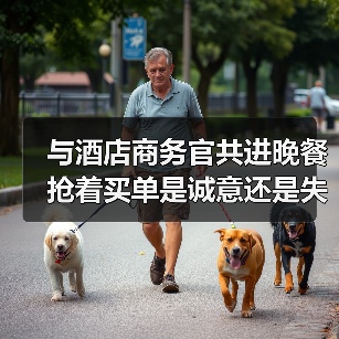 与酒店商务官共进晚餐 抢着买单是诚意还是失分？（图1）