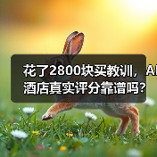 花了2800块买教训,AI酒店真实评分靠谱吗?(图1) 花了2800块买教训,AI酒店真实评分靠谱吗?(图1)