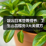 饭店日常管理细节:卫生出品服务3大关键方法(图2) 饭店日常管理细节:卫生出品服务3大关键方法(图2)